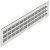 Ventilation Grille Rectangle 550x64mm Anodised M.Silver Fire Rated