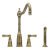 Bidbury&Co Stockwell 4H Ctry Tap Polished Brass