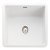 Rectangle Rustique CRUB4936WH 1.0B Sink Cer Wht