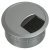 Cable Outlet 2prt D80x24mm Plastic Wht Aluminium