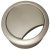 Cable Outlet 2prt D80x24mm Plastic Silver