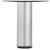 Leg w Adj D60x710mm Plastic Black/Steel Silver Col