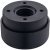 Furniture Glide D55x23mm ScrFix Plastic Black