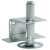 Plinth Adj w Supp Bracket M10x80mm Galvanised Steel
