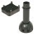 Plinth Foot Adj 120mm Press Plastic Black