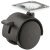 D50mm Twin Castor Swivel with Brake Plastic Bk
