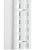 Supp Chnl Dbl Slot 995mm PC Steel White