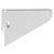 U-Bracket 68x270mm 55kg Steel Wht