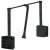 2004 WithRobe Pull Rail 600-1000mm Black/Black