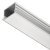 Loox5 1190 Profile Rectangle 2.5m Aluminium/Plastic SlvOpl