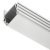 Loox5 2192 Profile Rectangle 2.5m Rec Plastic SlvOpl