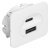 Loox5 USB Charging Station 12V/14W/Wht