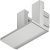 Loox5 1103 Profile Endcaps Rectangle Plastic Silver