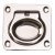 Flush Ring Pull Handle Spr 75x58mm 304 PSS