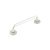 Pull Handle/Rose FF D19x225mm Fixing Centres Aluminium SAA