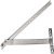 OH Door Holder+Stop 125D Stainless Steel/Aluminium Silver