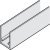 Slido D-Fo21 50B Guide Trk 3.0m Aluminium Black