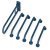 Nyma Care Doc M Rails Only Set Stainless Steel D.Blu