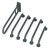 Nyma Care Doc M Rails Only Set Stainless Steel D.Grey