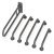 Nyma Care Doc M Rails Only Set Stainless Steel Grey