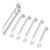 Nyma Care Doc M Rails Only Set Stainless Steel Wht