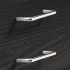 D Pull Handle Steel Polished Chrome D8x30mm 128mm Fixing Centres - view 2