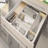 Cutlery Ins 50/60 500mm HG Plastic Silver/Grey - view 3