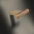 Graf 2 T Knob Aluminium Black D10x60x33mm - view 3