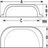 Parina Cup Handle Brs Polished Nickel 96mm Fixing Centres - view 4