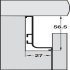 Gola System B+ Profile Hrz Dr/Drawer 4.1m Aluminium Brz - view 3