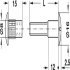 Connecting Screw M6x37-44mm Steel Glv - view 3