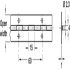 Cont Hinge 1834x38mm 62 Holes Aluminium Self - view 2