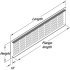 Ventilation Grille Rectangle 130x1000mm Aluminium M.Silver Fire Rated - view 4