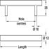 Barkston Bar Handle Steel SSE D12mm 256mm Fixing Centres - view 3