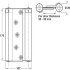 Spring Hinge Dbl Act 175x107mm Steel Silver - view 2