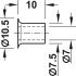 Socket D7.5mm Plug-In Steel BP - view 2