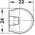 Rafix 20 TAB House w Ridge 16mm Plastic Brown - view 2