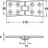 Counterflap Butt Hinge 114x38mm Brs IBMA - view 2