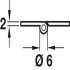 Broad Style Hinge 75x42mm Brass Polished Brass - view 3
