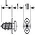 Modular Screw Collared D5x16.0mm Steel Galvanised - view 4