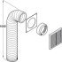Manrose 150mm Grv Grille Duct Set 1m Wht 565.30.714