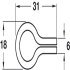 Shelf Support D6.5mm Loop Plug Steel FB - view 3
