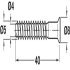 Confirmat Screw D08x38mm D4.0mm SZ2 Steel Glv - view 2