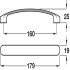 Harrington D Pull Handle Zinc Alloy SSE 160mm Fixing Centres - view 2