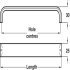 Pembridge D Pull Handle Aluminium BN 320mm Fixing Centres - view 4