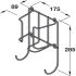 Wire Holder Iron/Board 285x175x89mm SCP - view 2