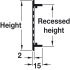 Ventilation Grille Rectangle 300x80mm Aluminium Silver Fire Rated - view 5