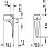 Shelf Support D3mm w Cap Plug Zinc Alloy NP - view 2