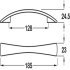 Quigley Bow Handle Zinc Alloy Matte Nickel 128mm Fixing Centres - view 2