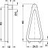 Shelf Retainer D5/19mm Plug Plastic Trans - view 2
